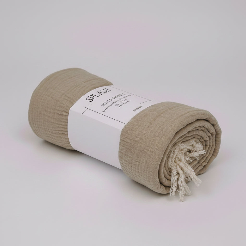 MUSLIN FRINGE CREAM Bedding