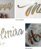 LASER CUT COATED WOODEN NAME SIGNS