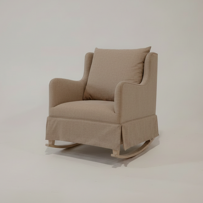 Beige Rocking chair on a white background