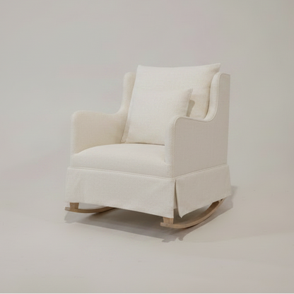White armchair on a plain white background