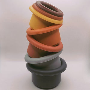SILICONE STACKING CUPS