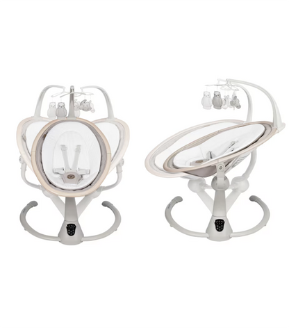 Two white decorative items with glass panels on a white background