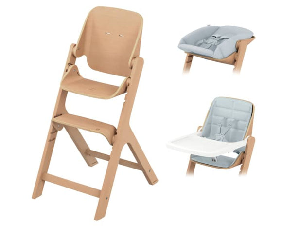 NESTA HIGH CHAIR WITH NEWBORN,BABY & TODDLER KIT (COMPLETE BUNBLE)