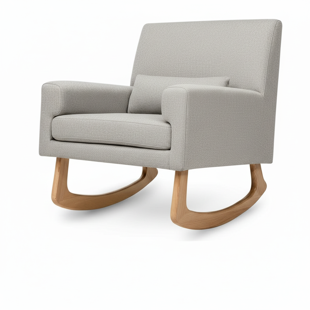 Rolanda Rocking Chair - Tedy Light Grey