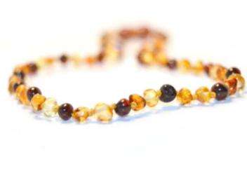 Amber beads teething necklace Accessories