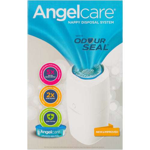 Angelcare odour control nappy bin white Bath