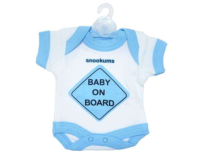 Babygrow baby on board Accessories blue