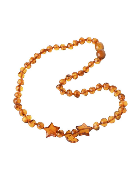 Balti amber necklace moon &amp; stars pendant Accessories