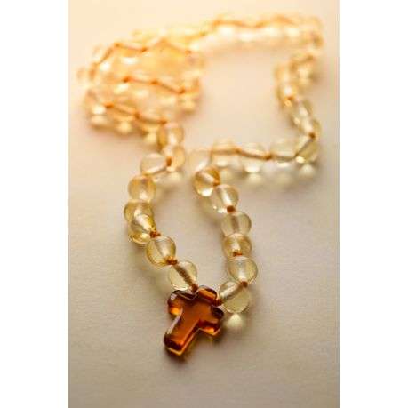Baltic amber necklace cross pendant Accessories