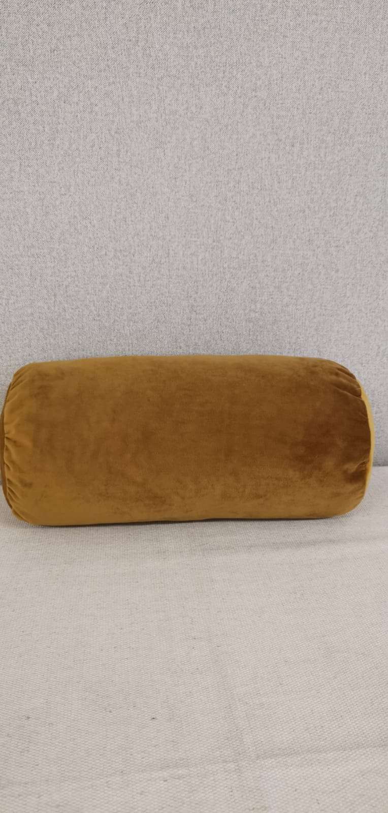 Bolster scatter cushions bedding mustard