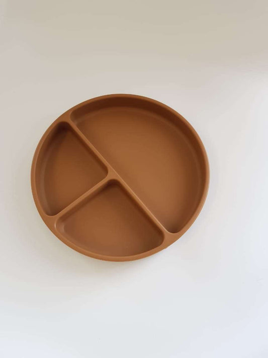 Brown silicone plate MEAL