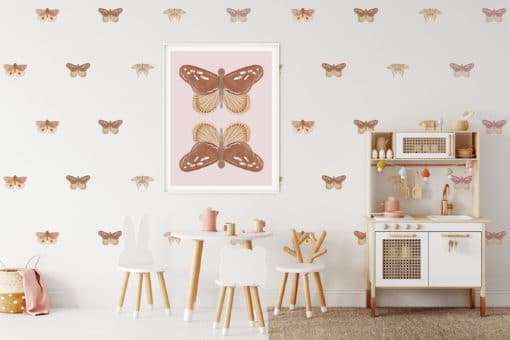 Butterfly breeze wall parttens decals