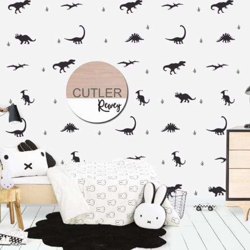 Dino wall pattern wall decals