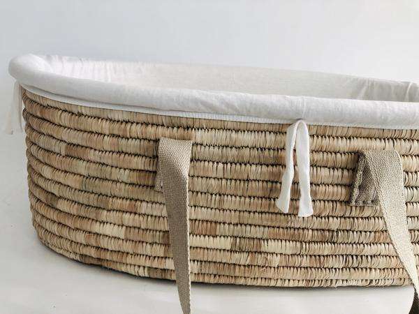 Fitted liner for moses basket Bedding