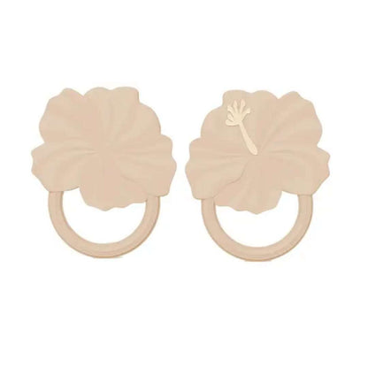 Flower Silicone teether teether Beige