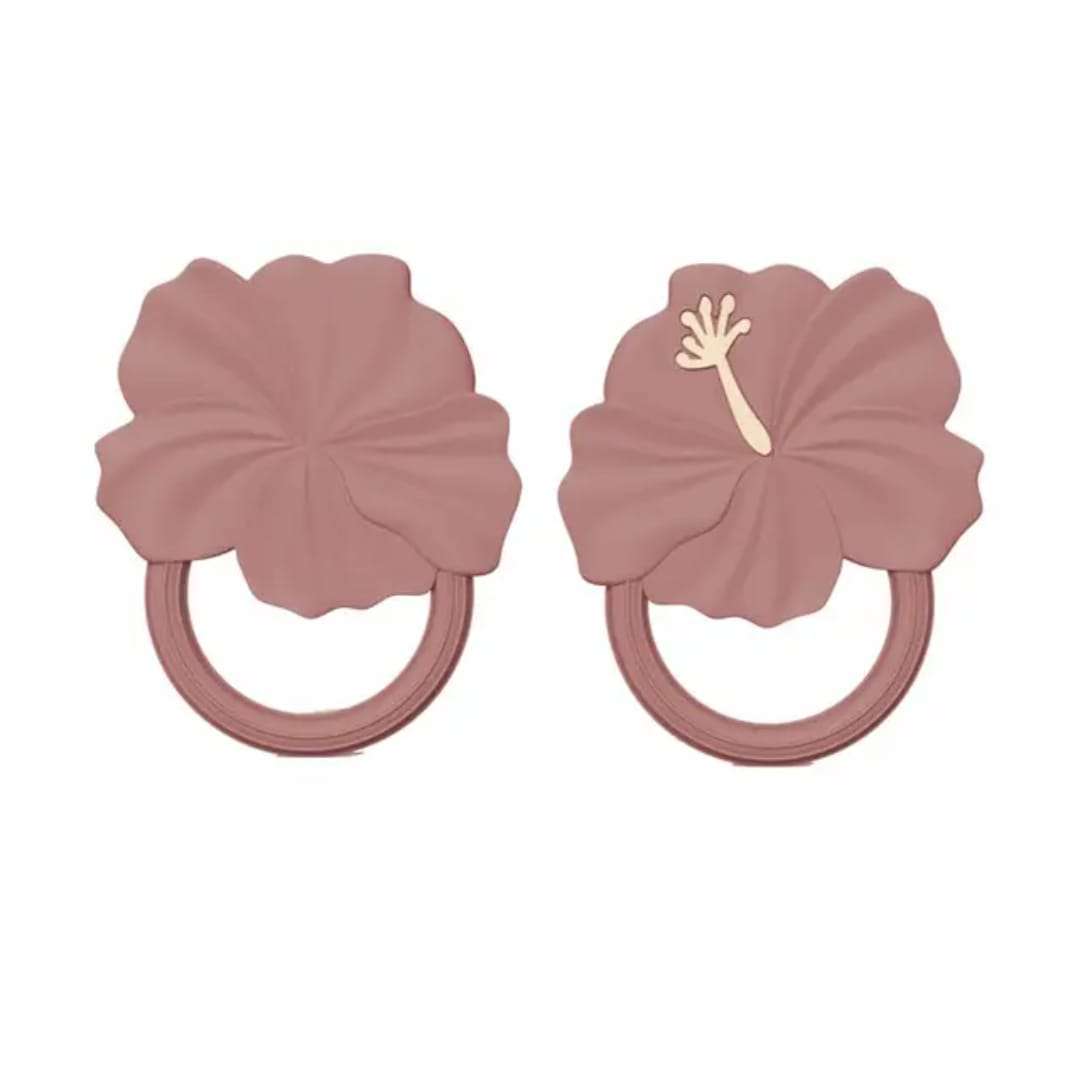 Flower Silicone teether teether Pink