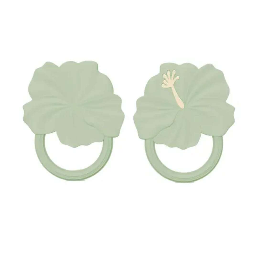 Flower Silicone teether teether sage