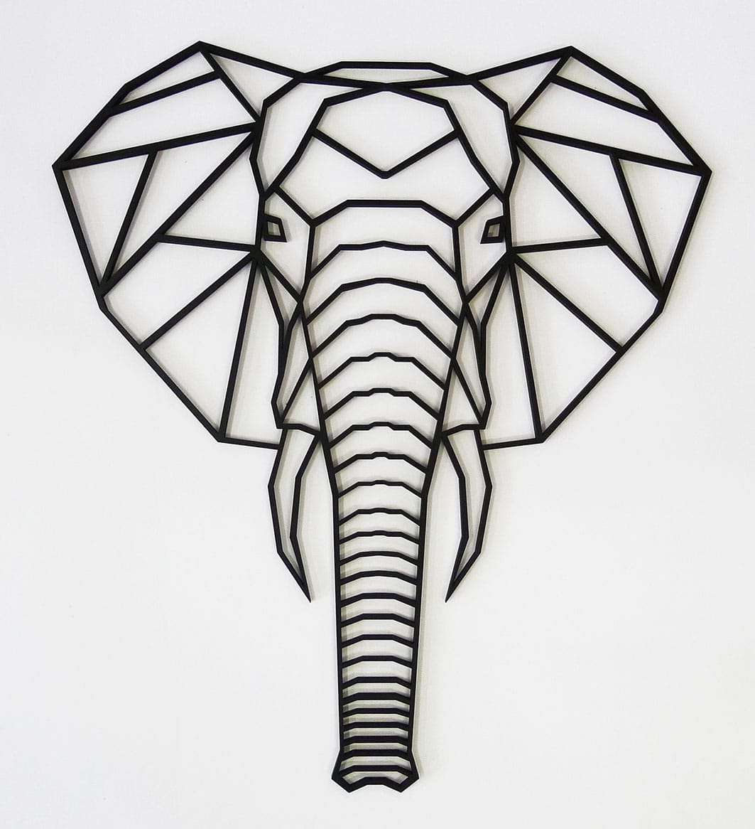 GEOMETRIC ELEPHANT Decor