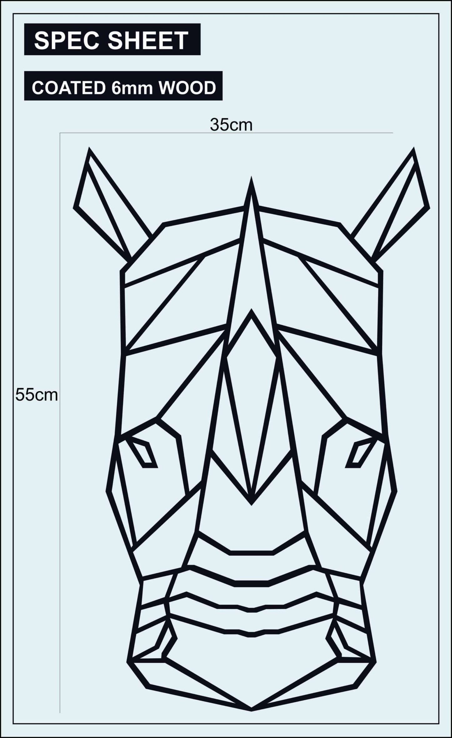 GEOMETRIC RHINO Decor