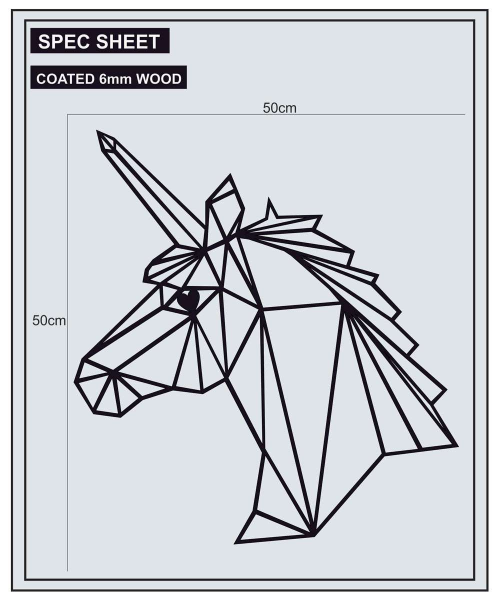 GEOMETRIC UNICORN Decor