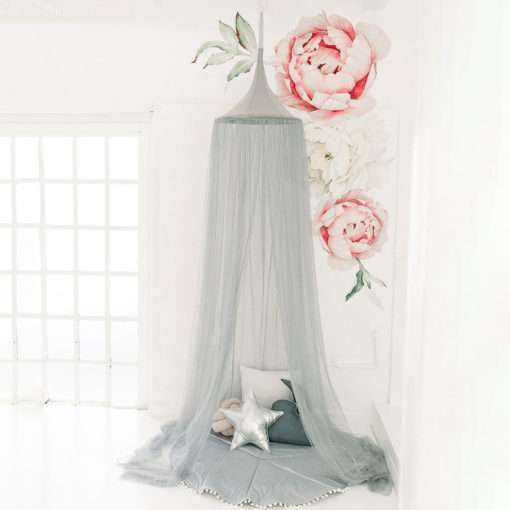 HANGING TENT NETTING  - GREY Decor