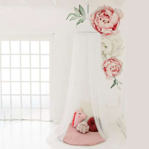 HANGING TENT NETTING  - WHITE Decor