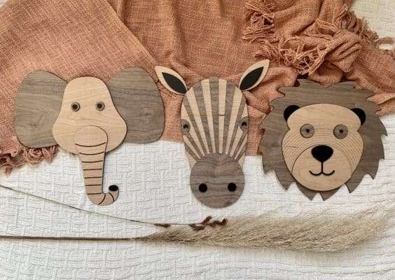 "In the wild" animal heads Decor