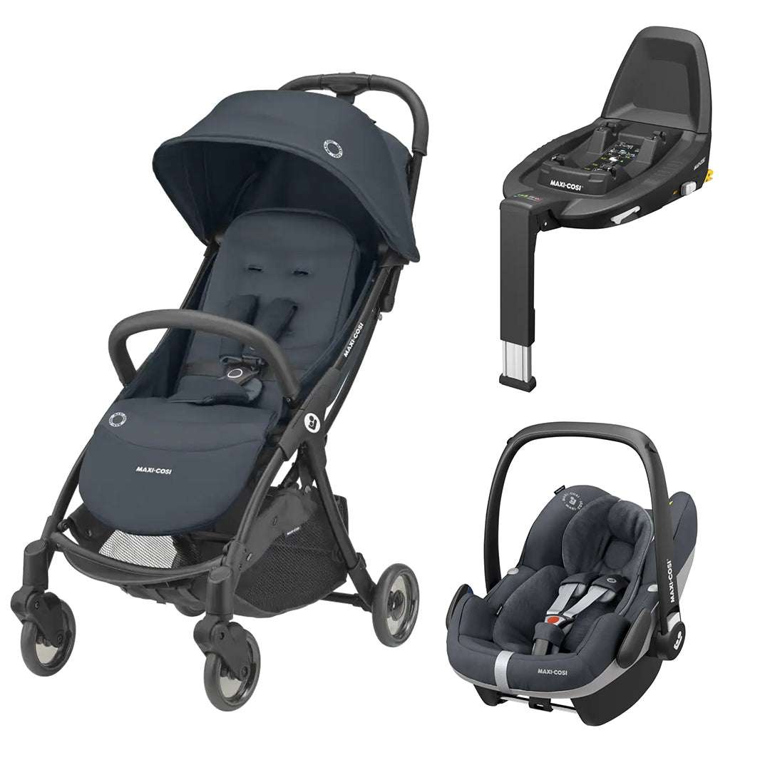 JAYA TRAVEL SYSTEM Strollers JAYA STROLLER + PEBBLE PRO CAR SEAT + FAMILYFIX 3 BASE