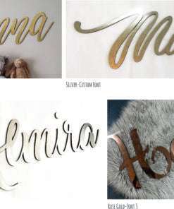 LASER CUT COATED WOODEN NAME SIGNS Decor