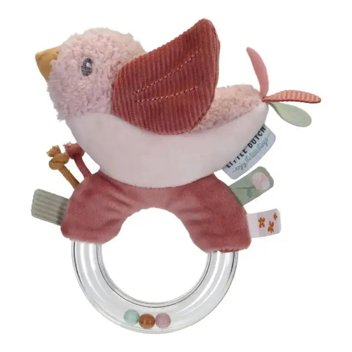 LD RING RATTLE -FLOWER BUTTERFLY Toys