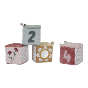 LD SET OF 4 SOFT BLOCK FLOWERS AND BUTTEFLIES Toys