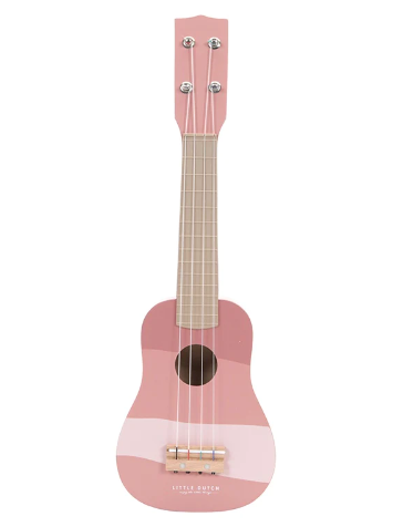 LD WOODEN GUITAR - PINK wooden toys