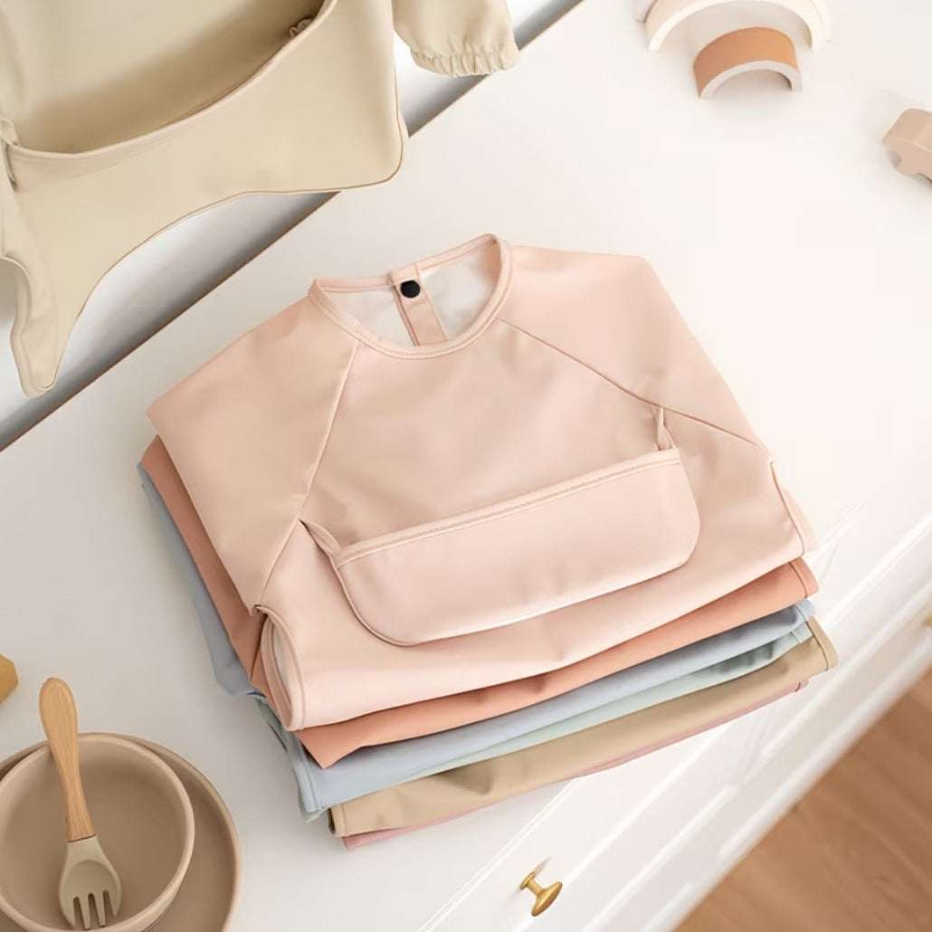 Long Sleeve Feeding Bib MEAL