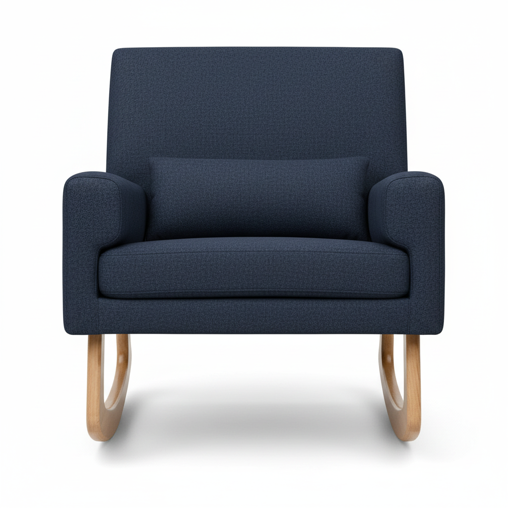 Rolanda Rocking Chair - Aries Navy Front View