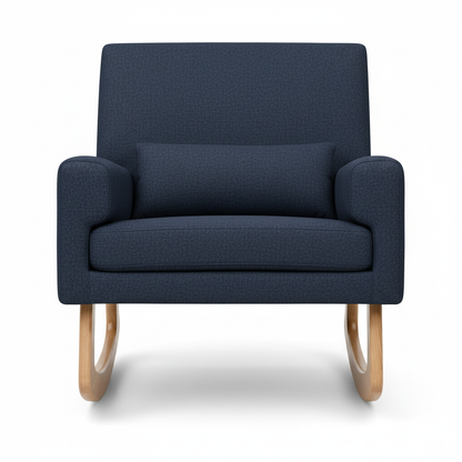 Rolanda Rocking Chair - Aries Navy Front View