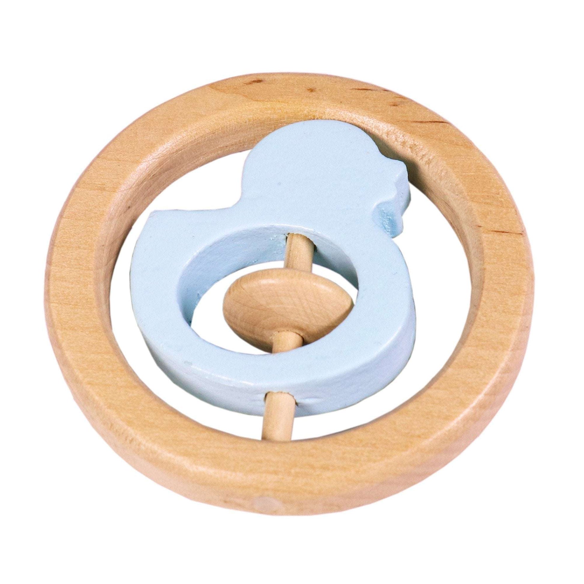 ROUND RATTLE (DUCK)BLUE RATTLES