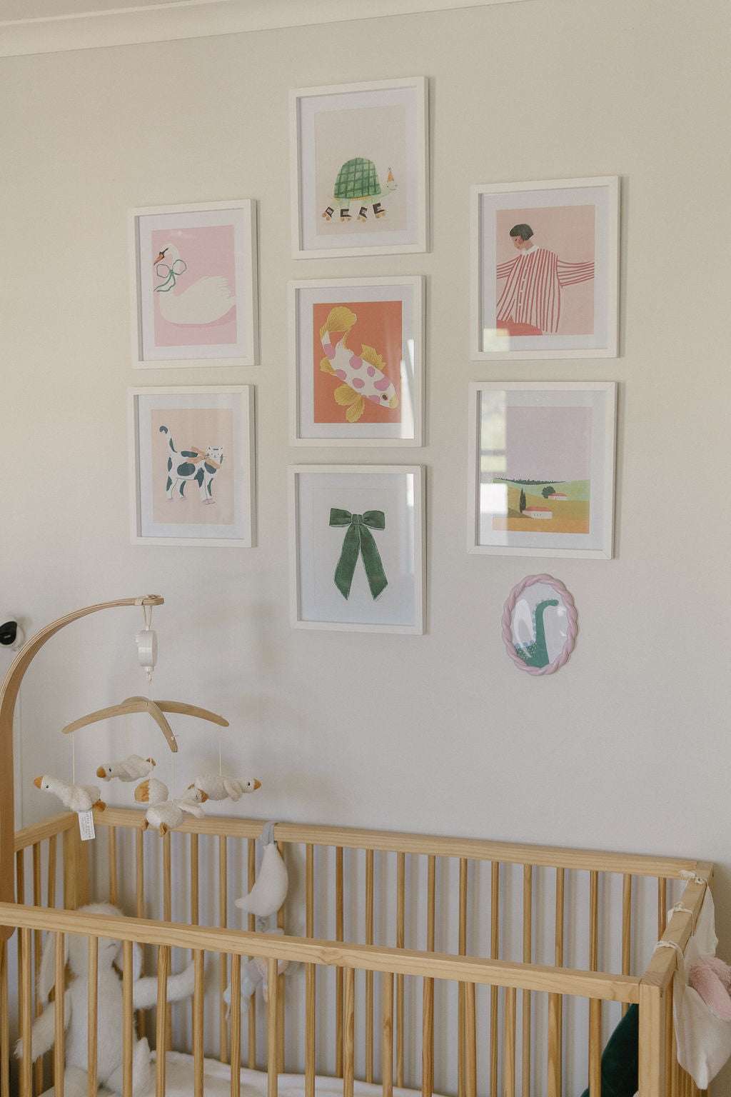 Rupert pine wooden cot Cots