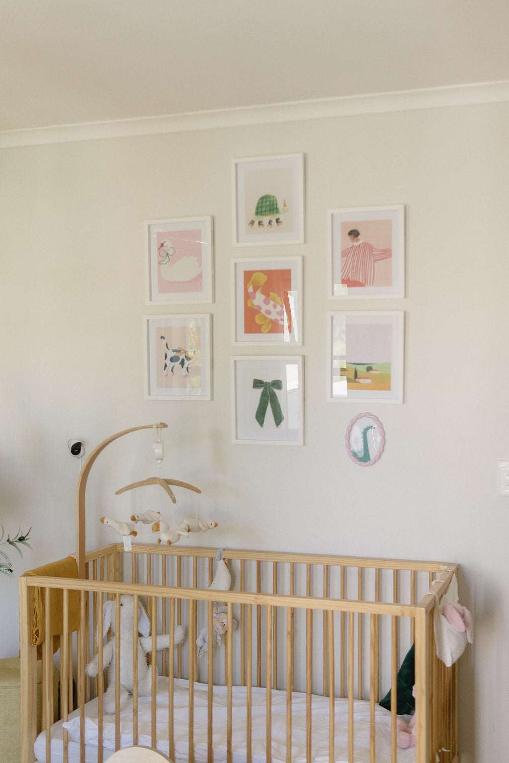 Rupert pine wooden cot Cots