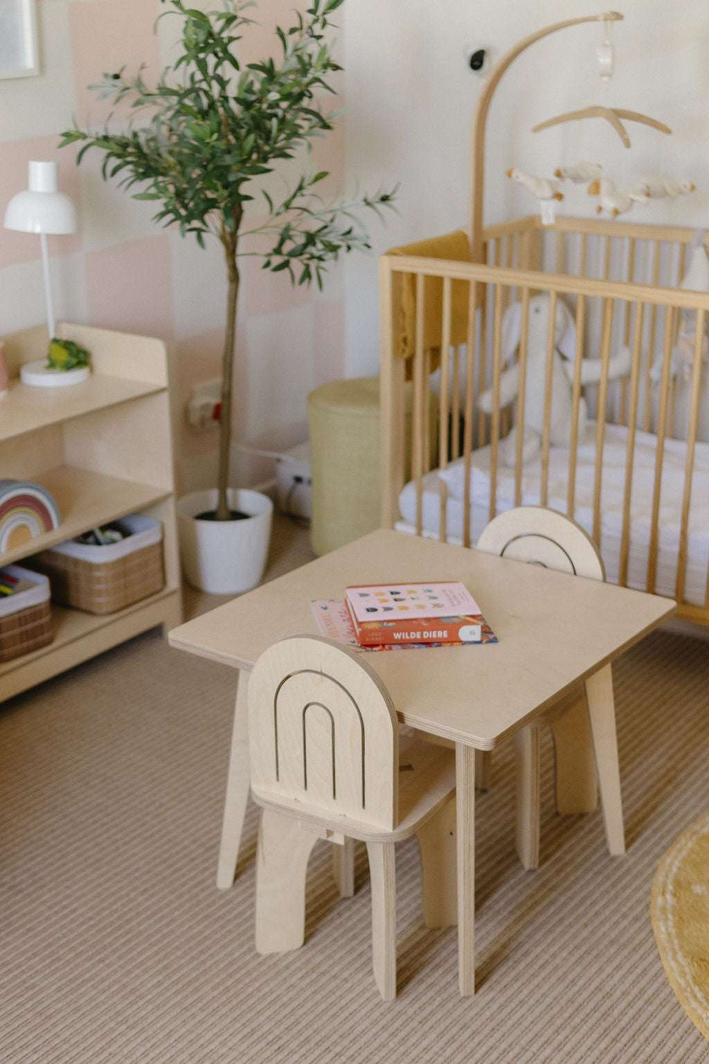 Rupert pine wooden cot Cots