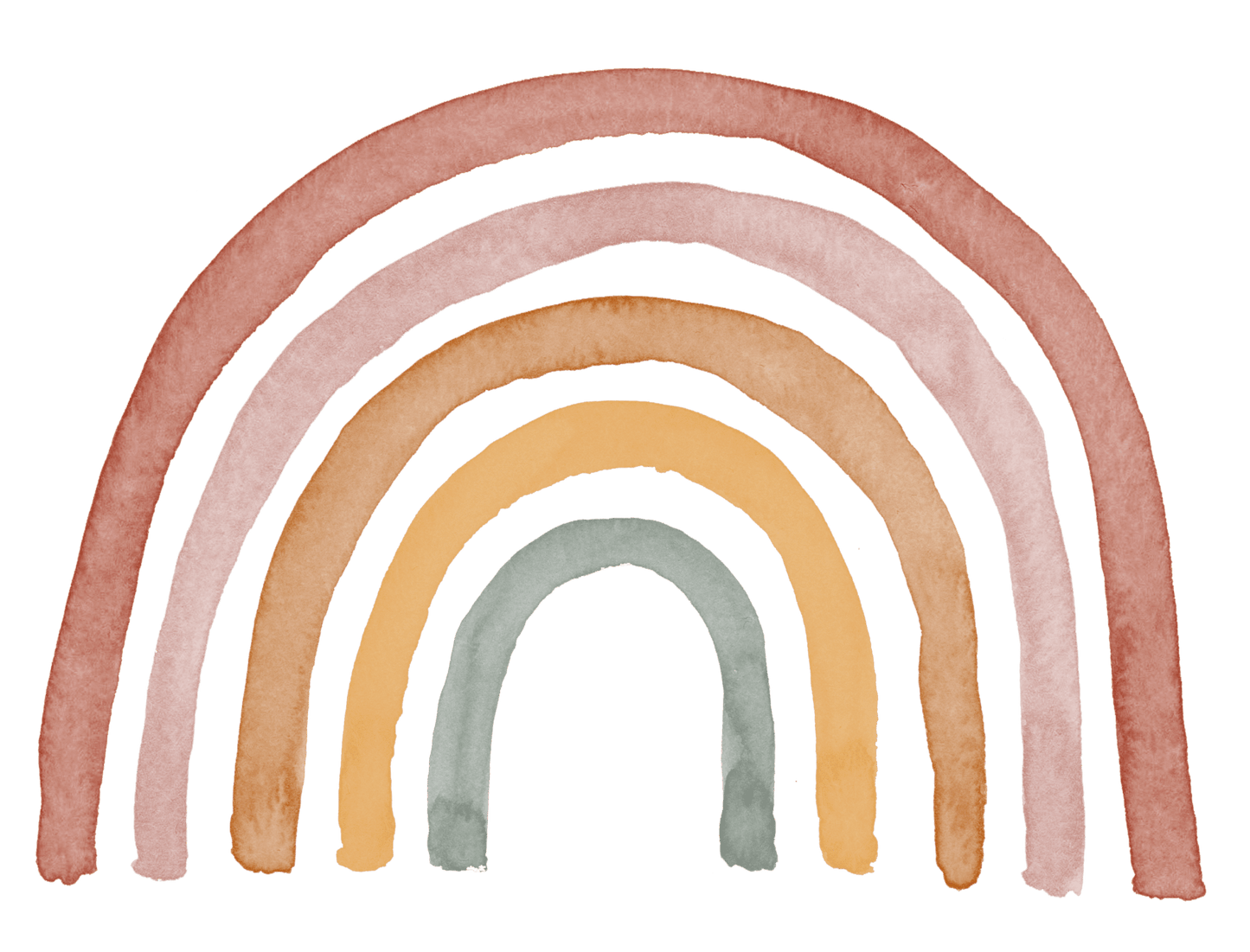 RUSTY DUSTY RAINBOW WALL PATTERN DECALS Decor