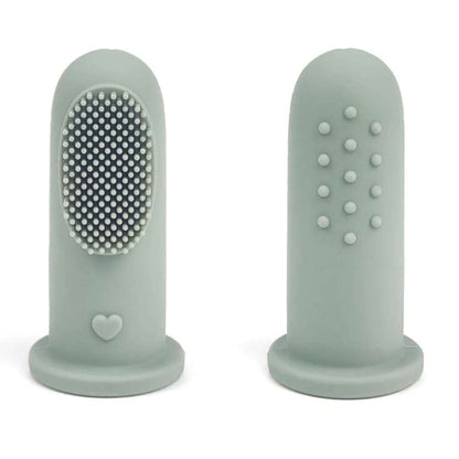 Silicone Finger Toothbrush - Cream teether