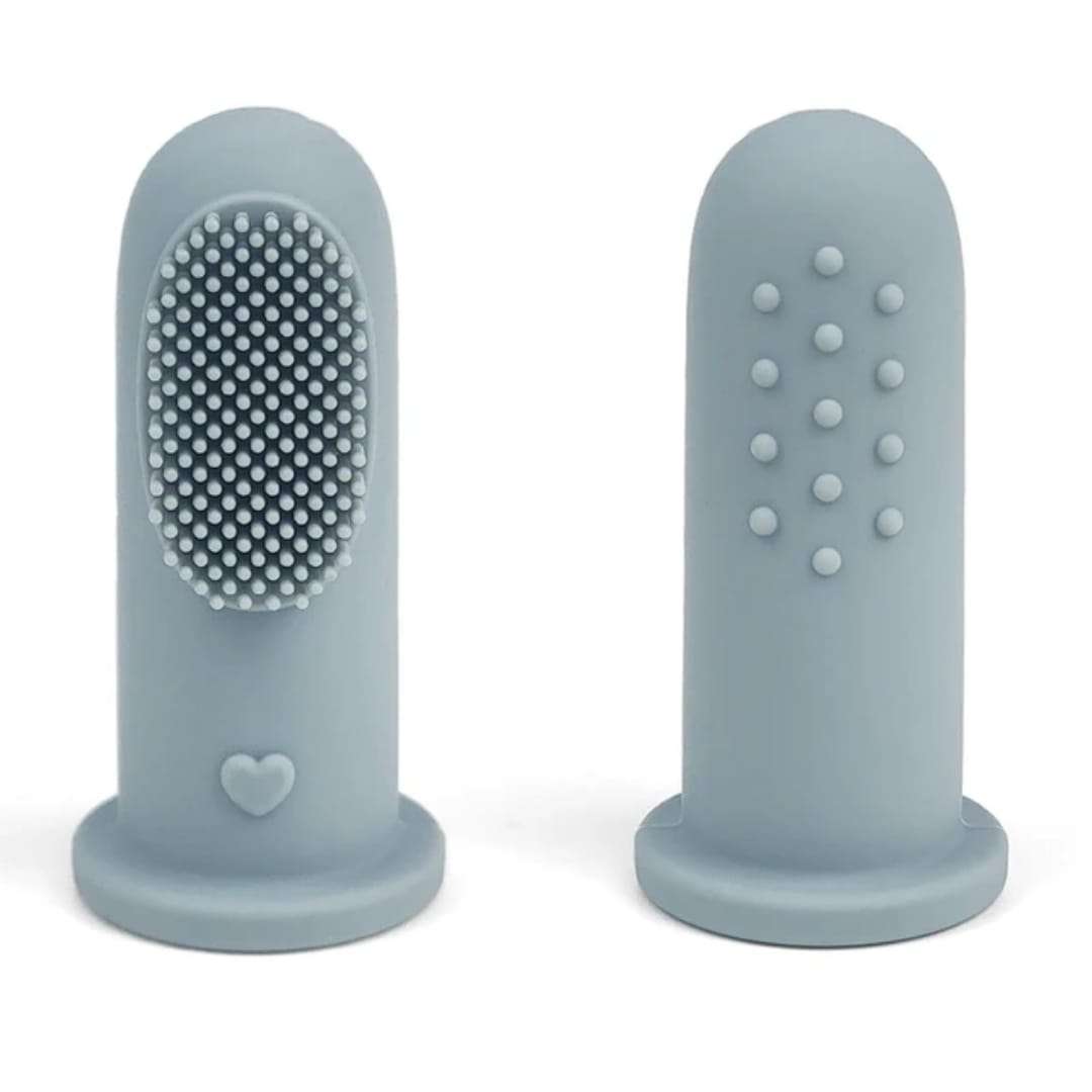 Silicone Finger Toothbrush - Cream teether