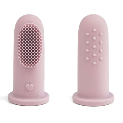 Silicone Finger Toothbrush - Cream teether
