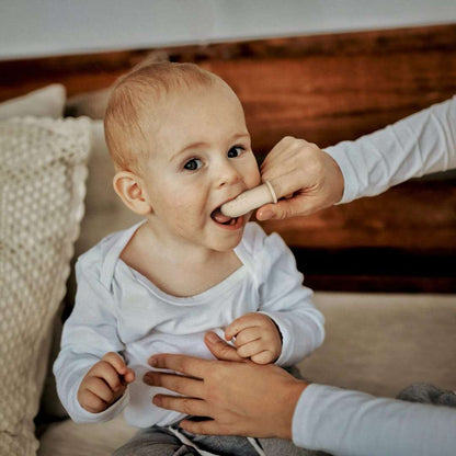 Silicone Finger Toothbrush - Pink teether