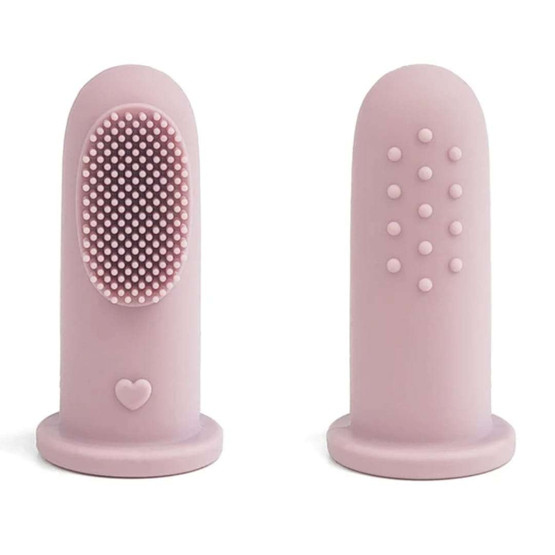 Silicone Finger Toothbrush - Pink teether
