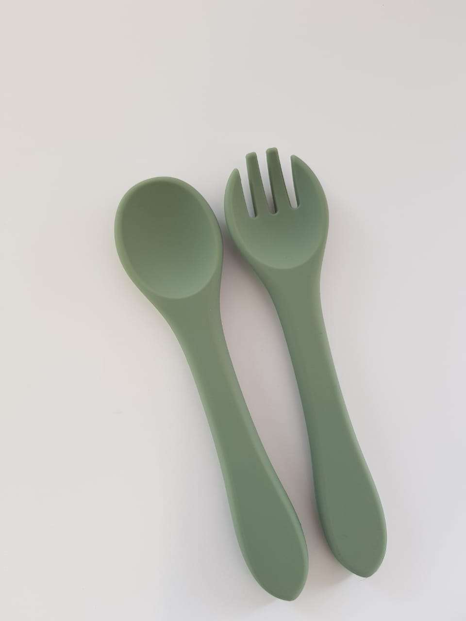 SILICONE SAGE FORK + SPOON MEAL