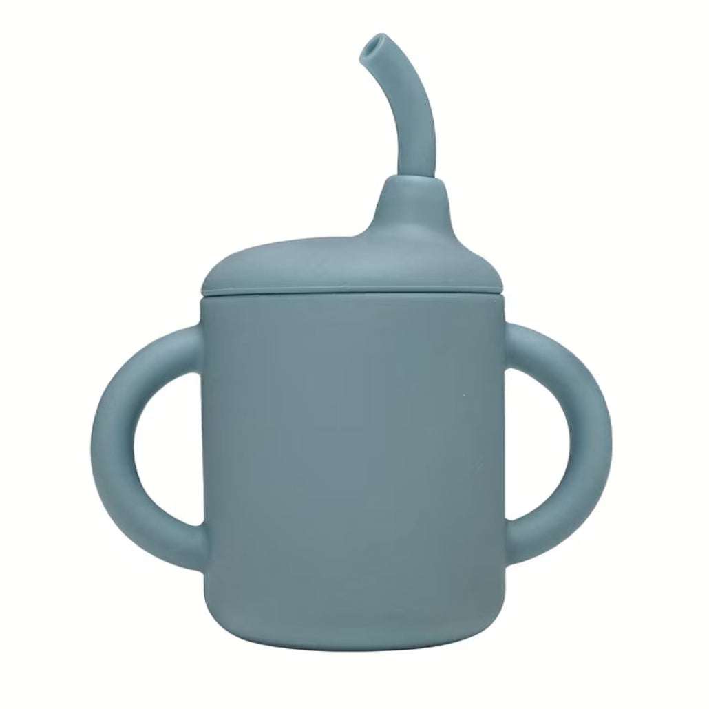 Silicone Sippy cup with Straw set MEAL