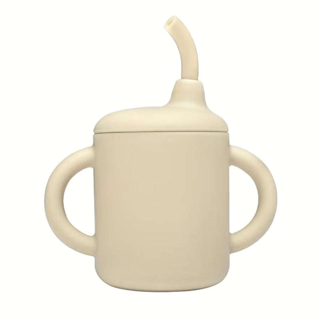 Silicone Sippy cup with Straw set MEAL