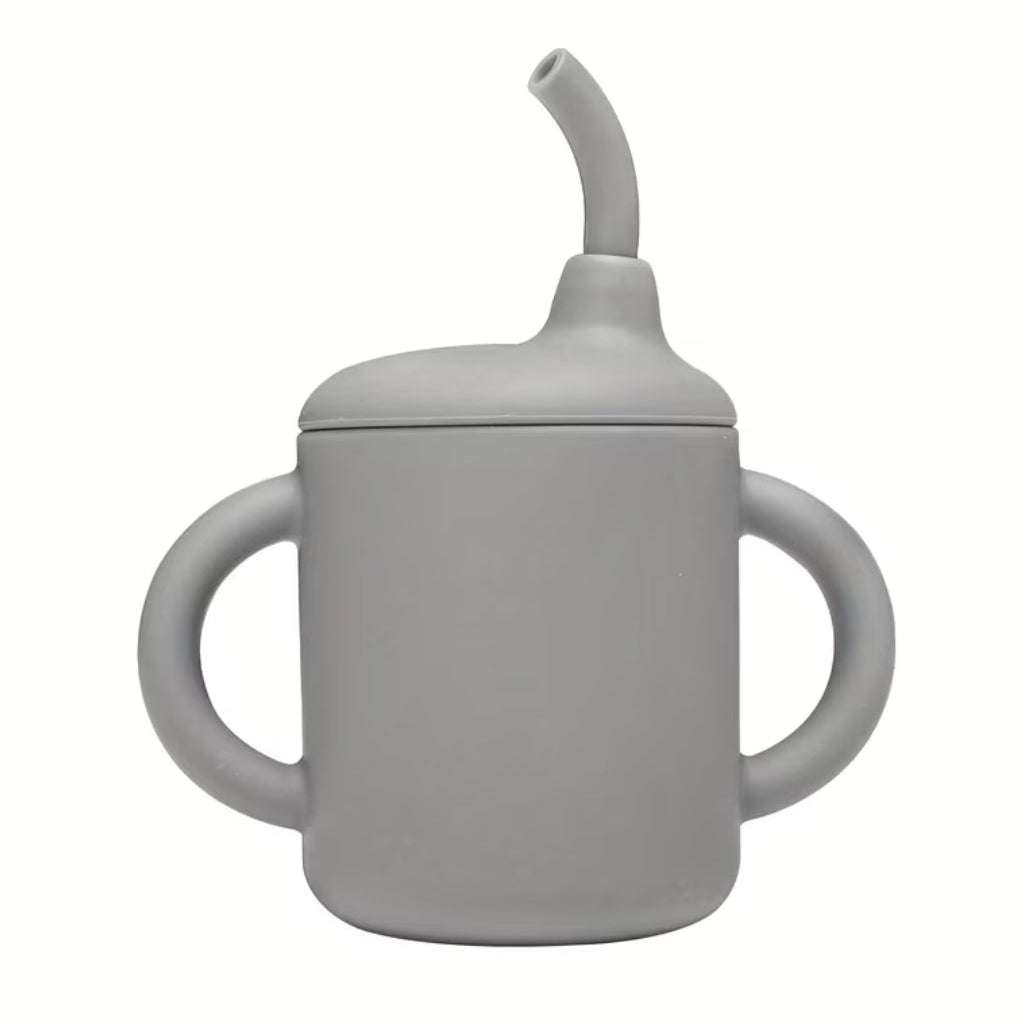 Silicone Sippy cup with Straw set MEAL