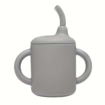 Silicone Sippy cup with Straw set MEAL